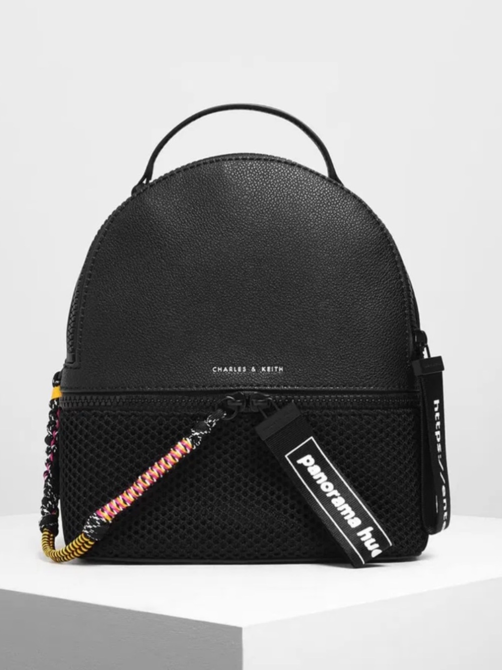 Charles & Keith Black Backpack